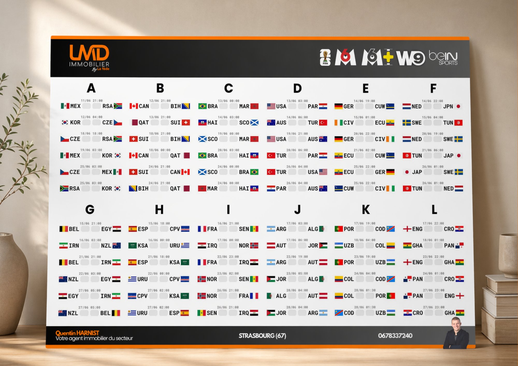 Calendrier phases de groupes LMD
