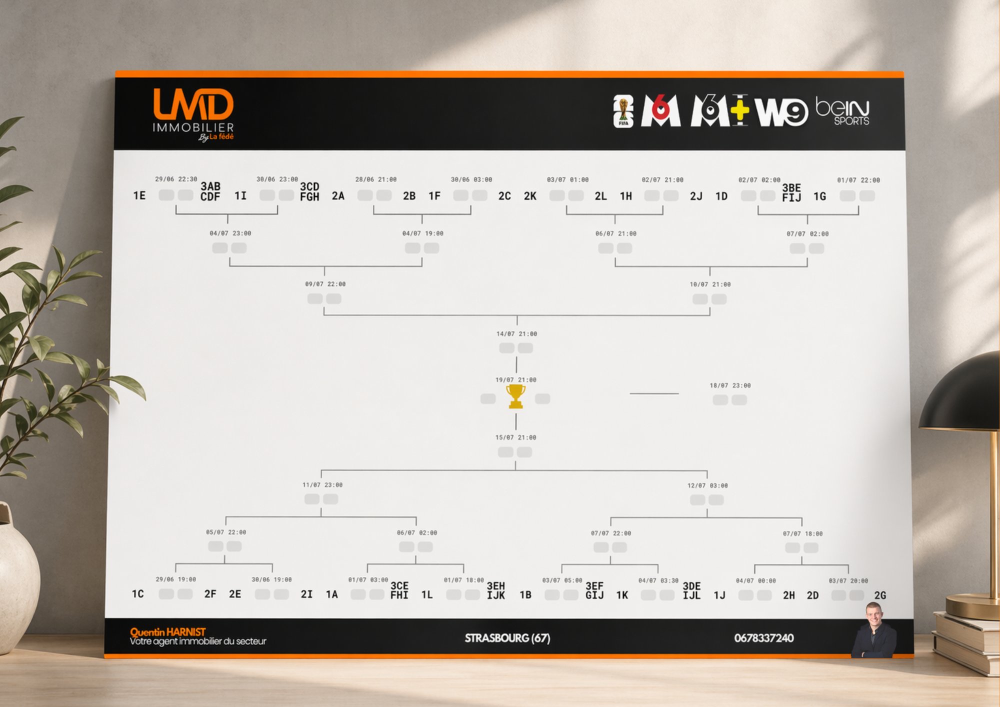 Calendrier tableau à cocher LMD